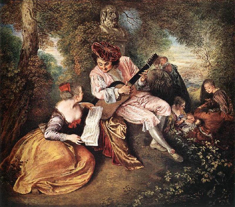 WATTEAU, Antoine La gamme d amour